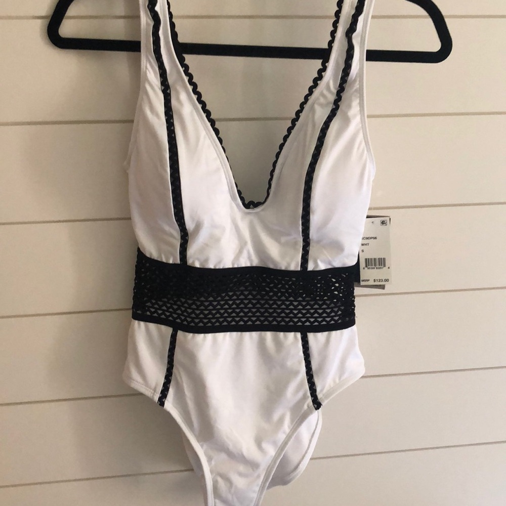 Kenneth Cole black and white one piece, NWT, S